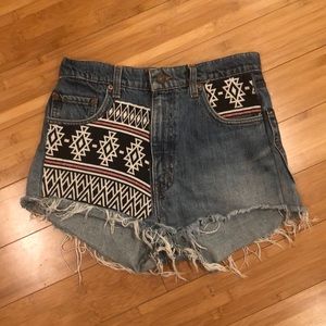 High-Waisted Embellished Levi’s